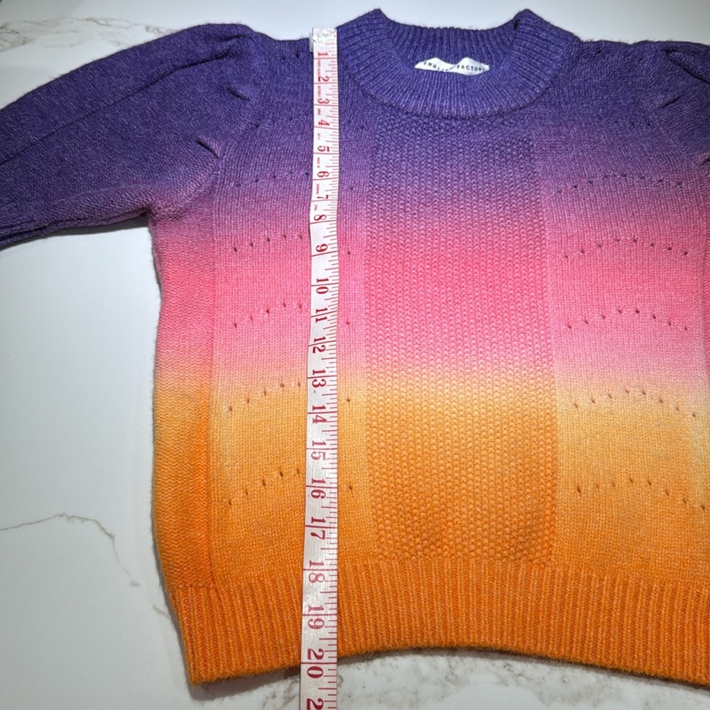 NWOT ENGLISH FACTORY Short Sleeve Sweater, Multicolored, Size XS - Picture 6 of 7